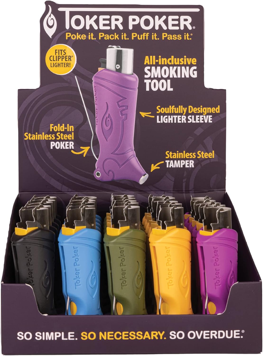 Toker Poker  Clipper Mixed Colors Toker Poker  Clipper Mixed  Colors