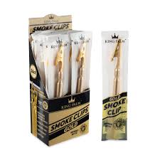 King Palm Clip Display of 24  Gold